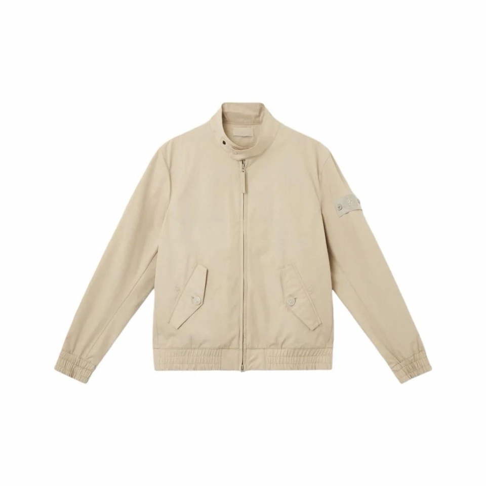 未使用 STONE ISLAND Ghost系列/袖标徽章/双向拉链夹克/L码