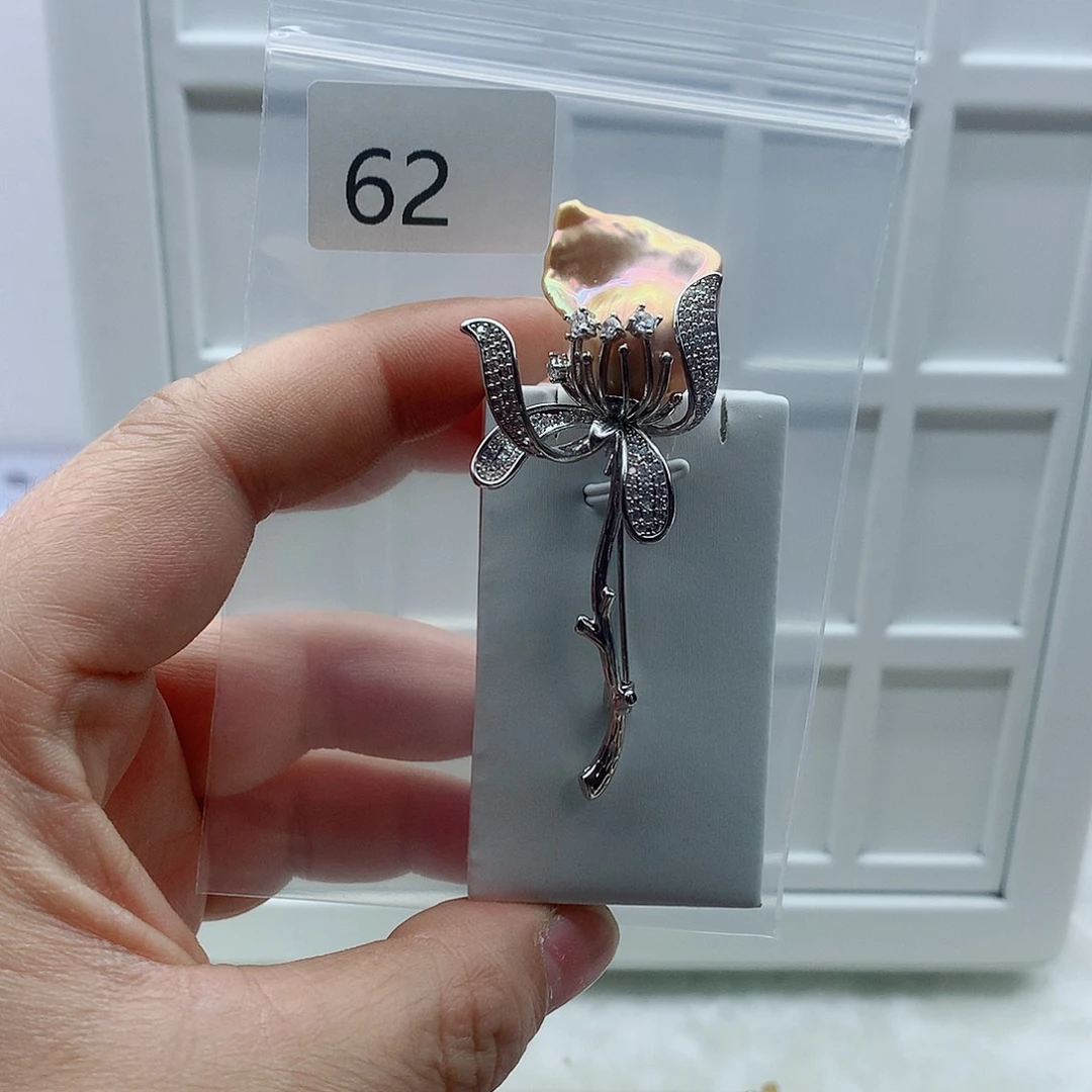 合金吊坠(不含链)淡水珍珠