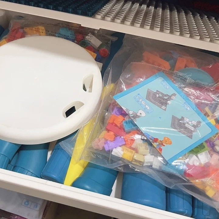 儿童积木桌玩具套装