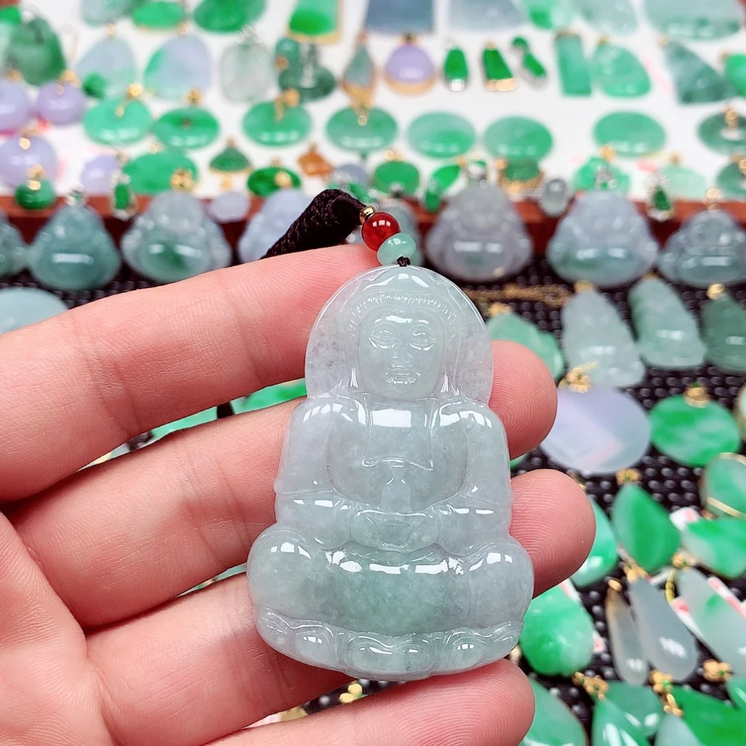 颈饰未镶嵌翡翠天然翡翠A货