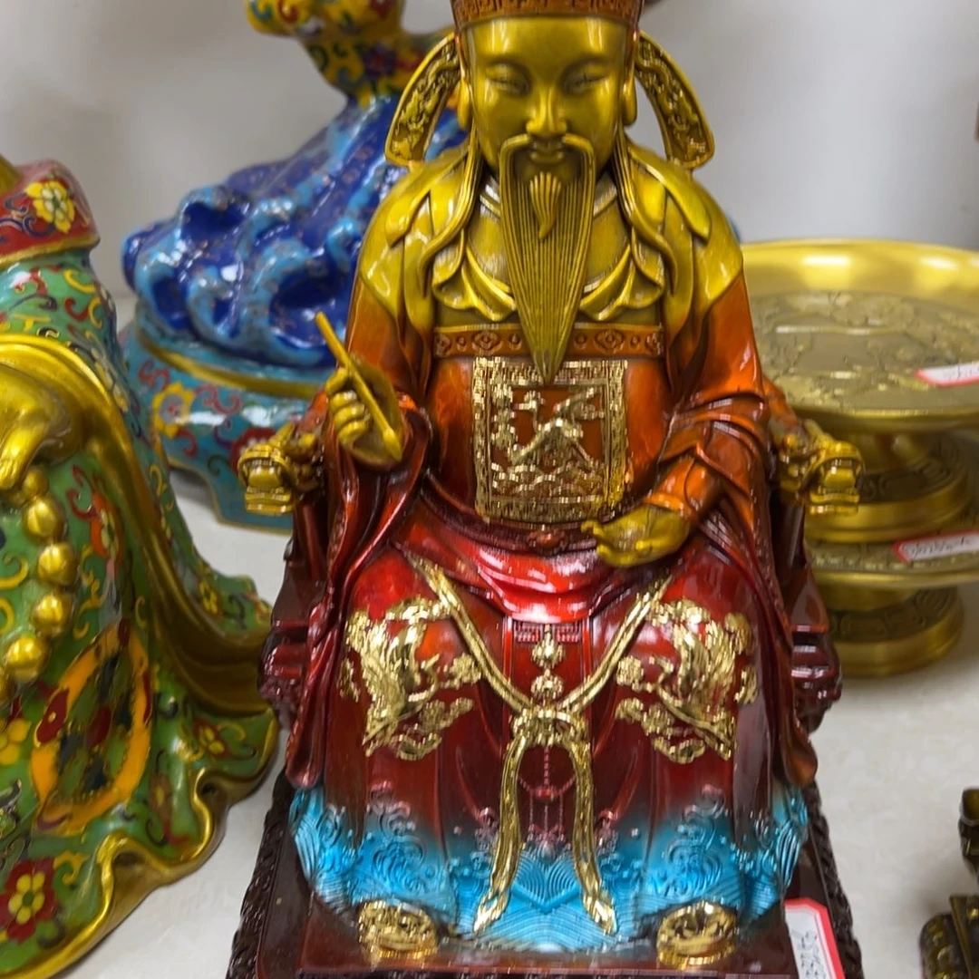 铜铜器摆件，人物造像