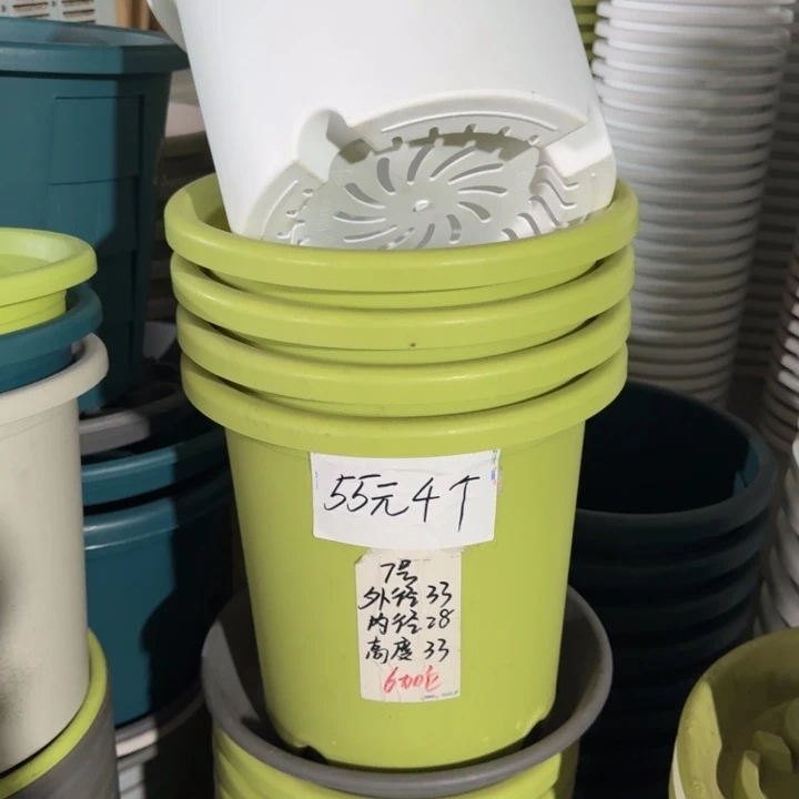 四季7#口径33高33无托纯白6个