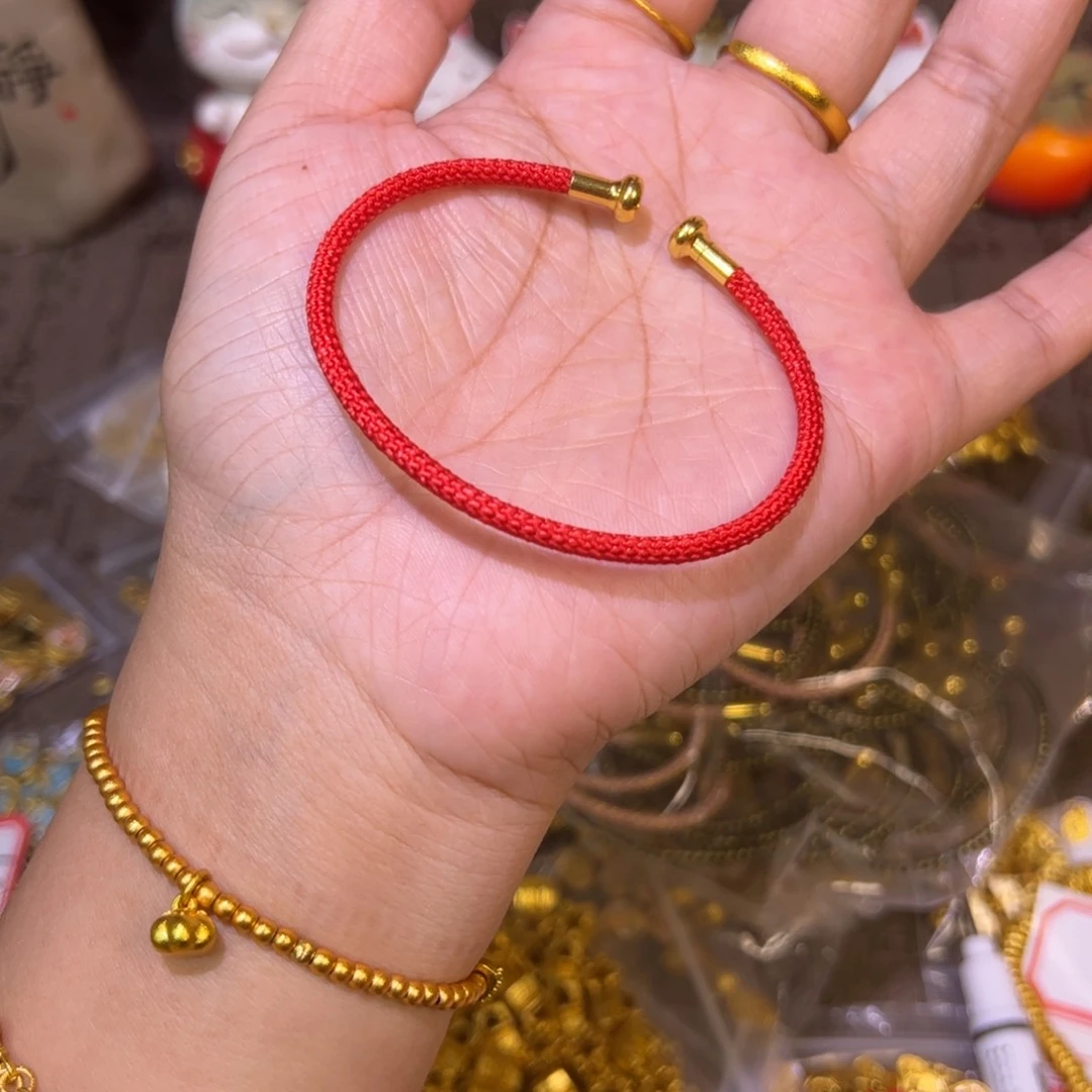 合金红色钢丝手绳1ge