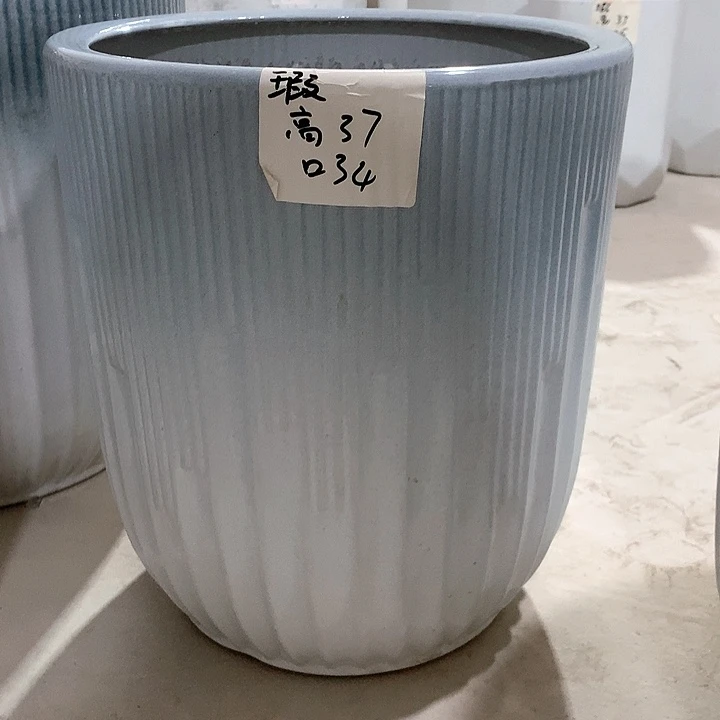 【闪购商品】高温陶瓷花盆默认瑕疵