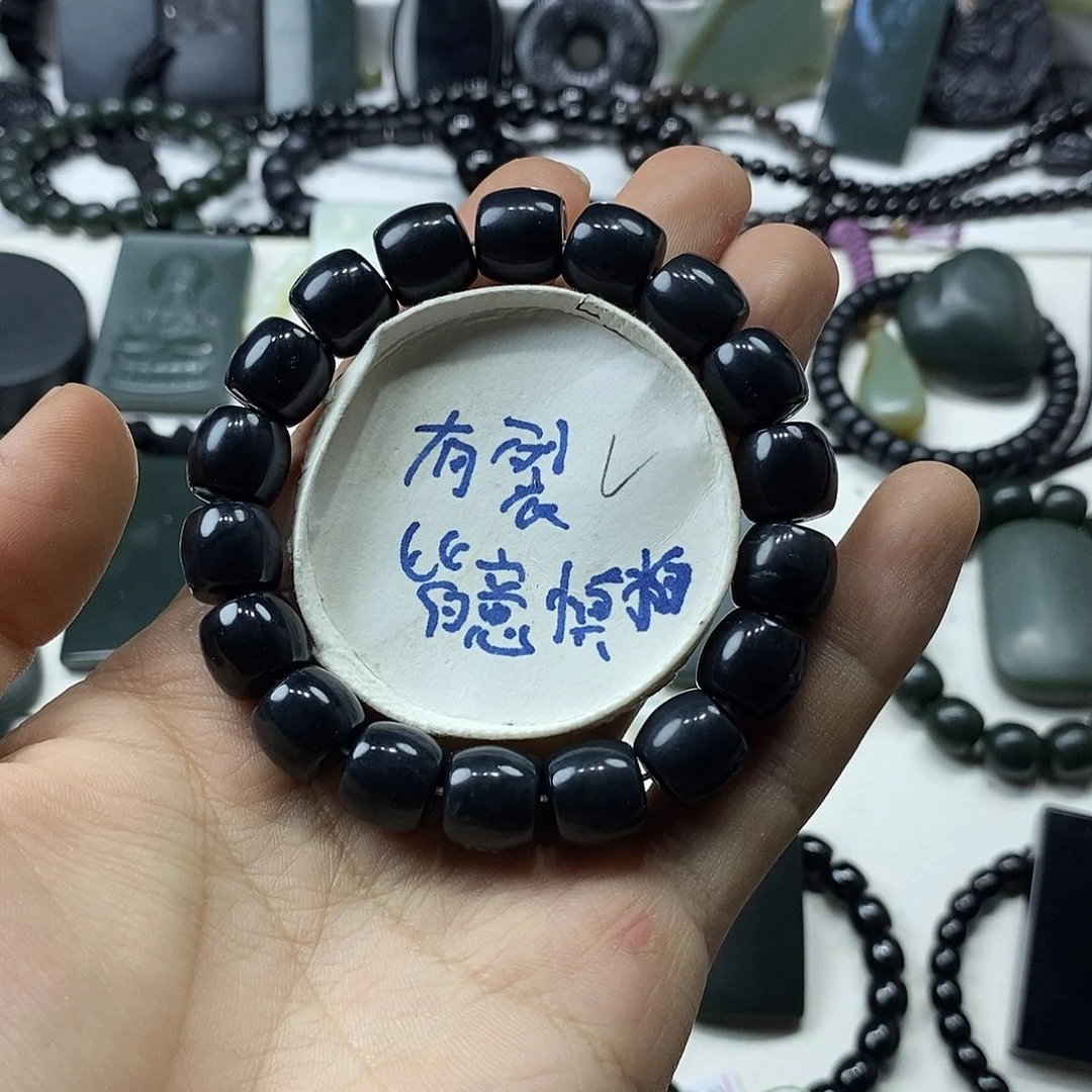 和田玉未镶嵌手链