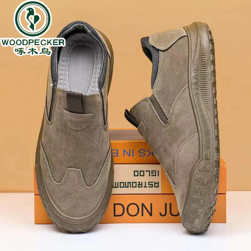 【正品】啄木鸟爸爸鞋男士夏季春季软底鞋防滑舒适轻便男式上班男鞋