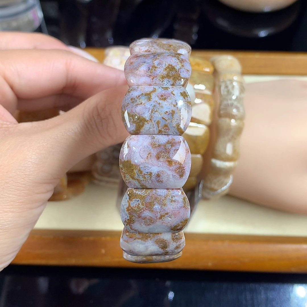 吊坠(赠链)未镶嵌硅化珊瑚（珊瑚玉）21号