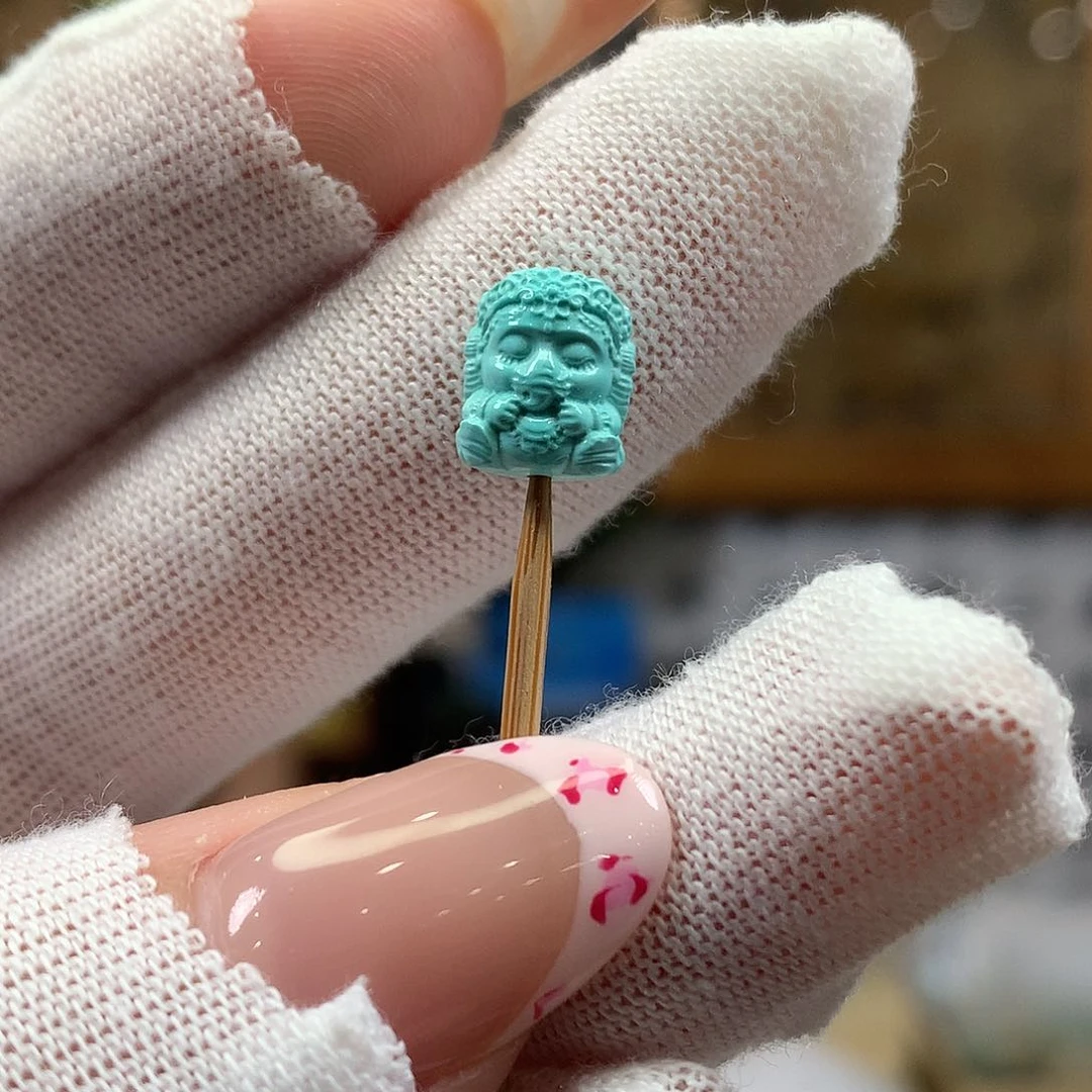 绿松石未镶嵌挂件