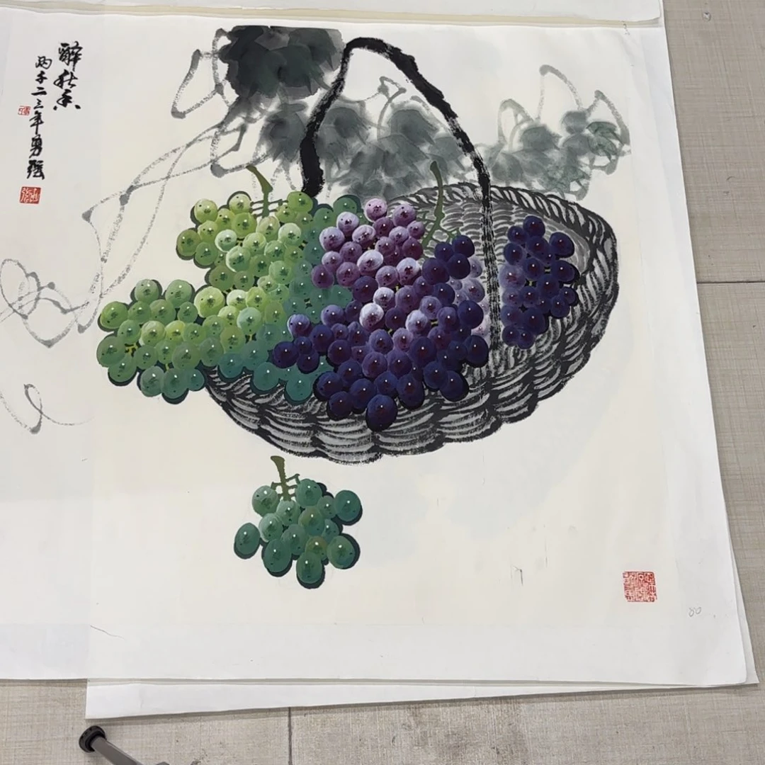 国画荷**露国画作品唐勇强老师作品刘