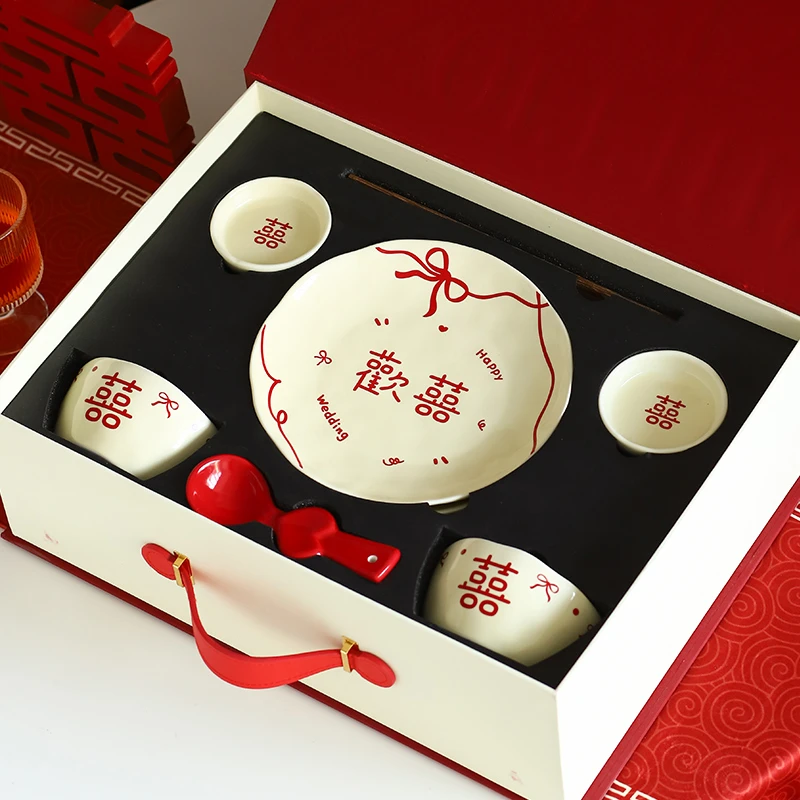 林灵柒新婚礼物送新人餐具套装 送新娘闺蜜陪嫁实用订婚乔迁礼品