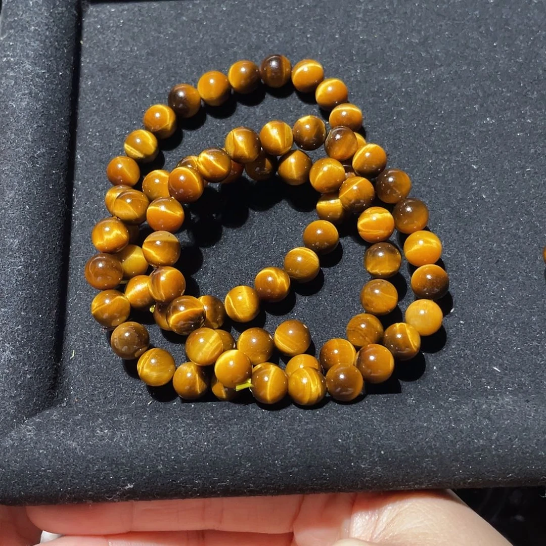 甜***心木变石（虎睛石）未镶嵌手链