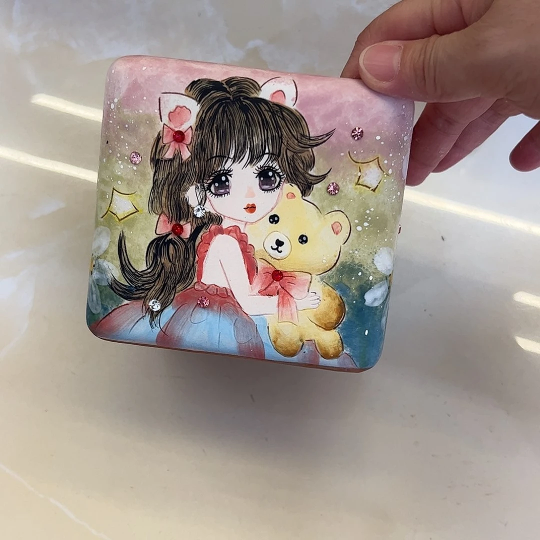 哈***米景德镇炫彩手绘景德镇陶瓷花盆