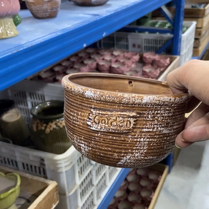 陶瓷花盆单场满9.9发14*8.5