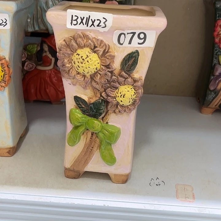 粗陶材质多肉花盆