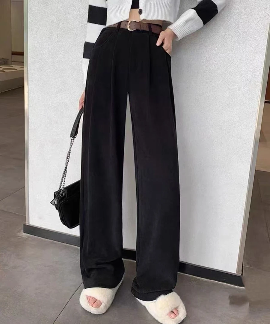 垂感加绒休闲裤DD