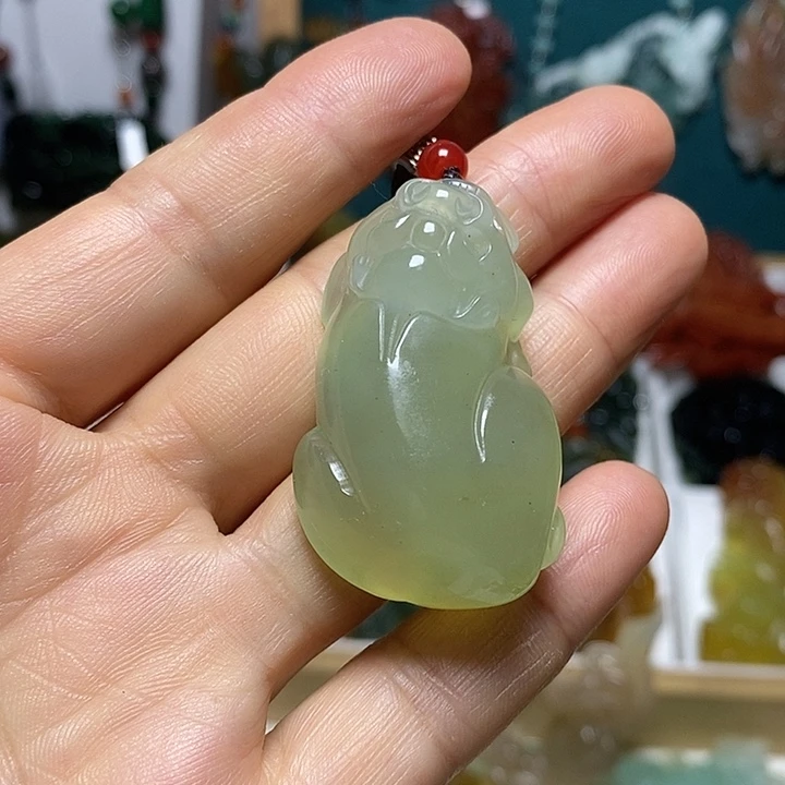 蛇纹石玉合金颈饰