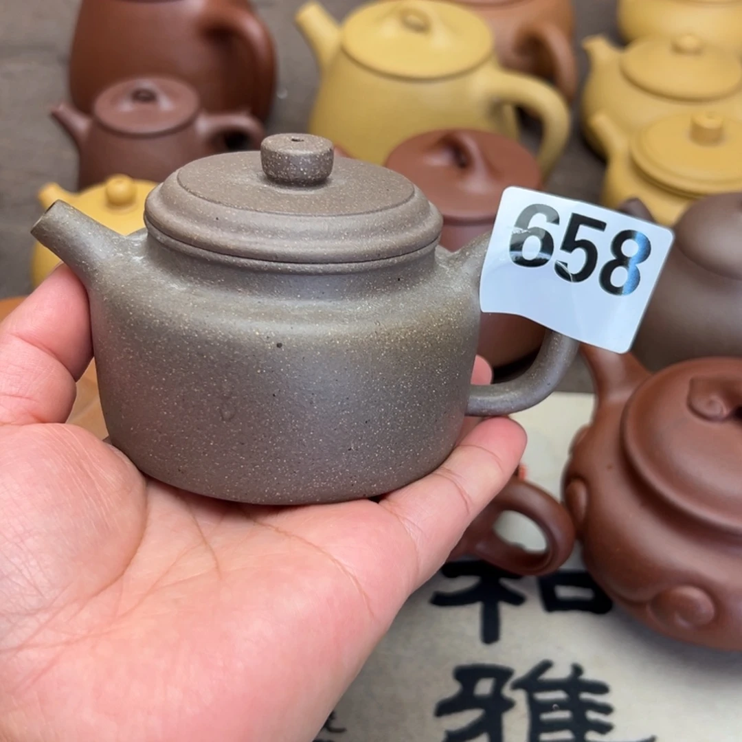 光***光茶壶紫砂紫泥半手工170cc左右瑕疵