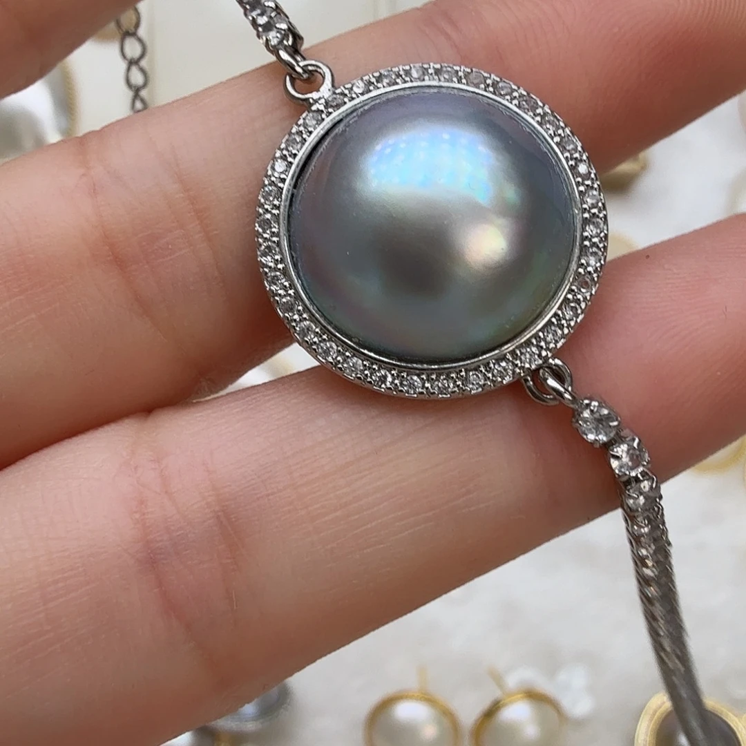 拼合珍珠（马贝珠）手绳未镶嵌