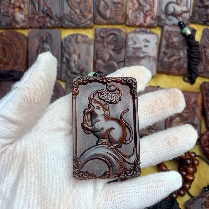 黄花梨/降香黄檀吊坠西*西黄花梨黄花梨