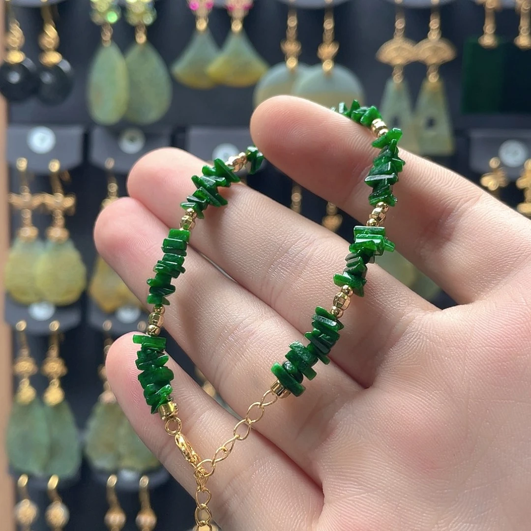 翡翠未镶嵌耳饰翡翠