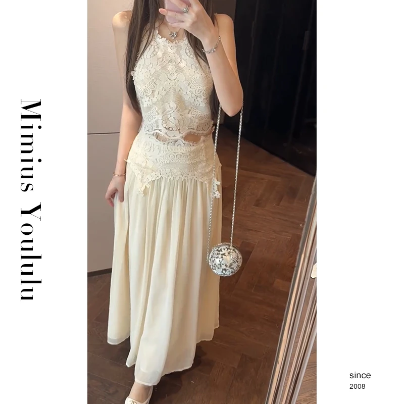 【mimius】Q 梦中缪斯～定制重工精致睫毛蕾丝上衣+半裙（正腰）G06226