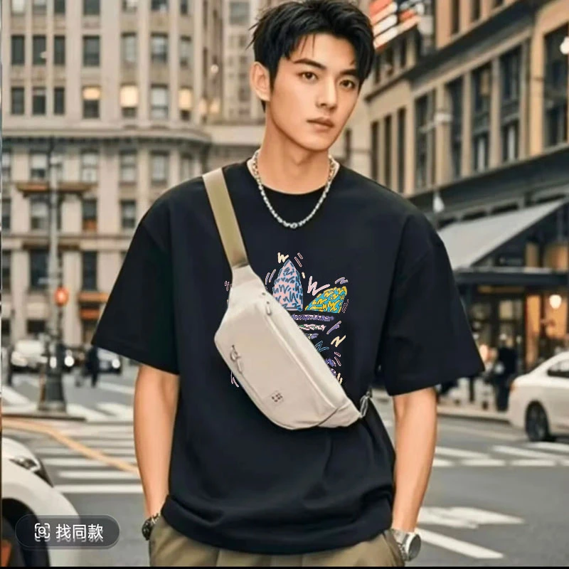 支持鉴定重磅新疆长绒棉短袖圆领云柔水光T打底衫男女纯棉T恤617