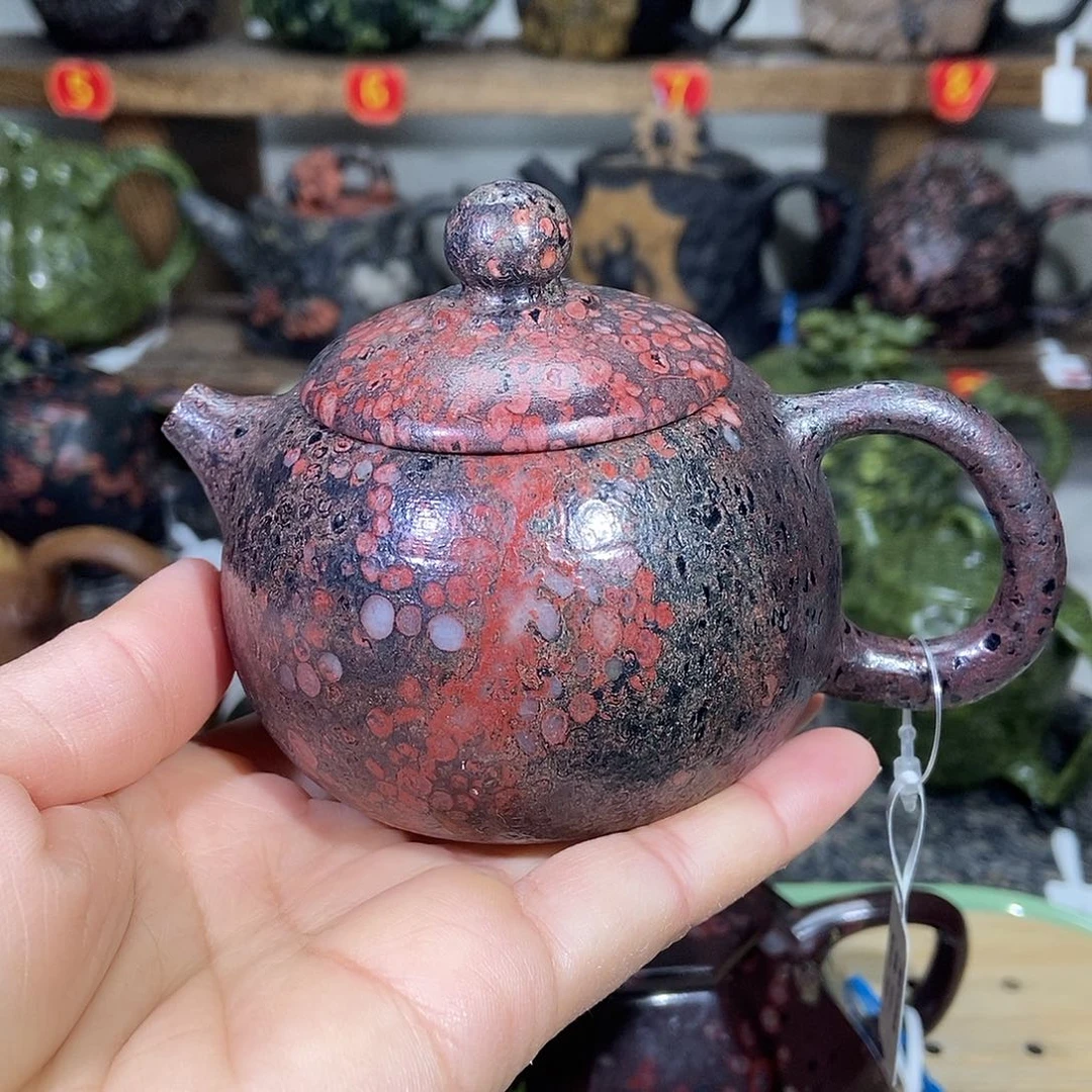 安山玉梅花玉西施壶150c