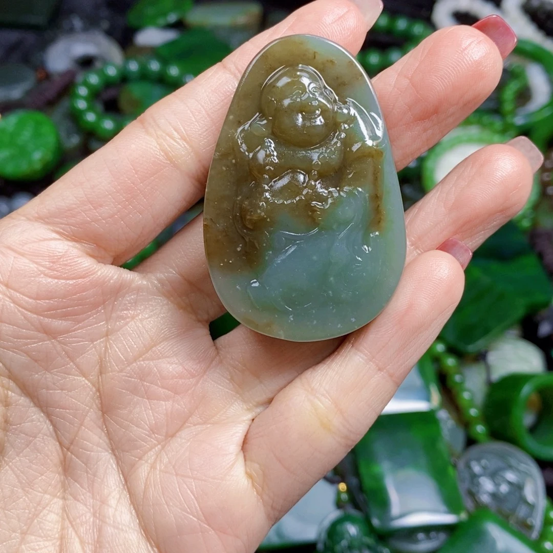 和田玉未镶嵌挂件