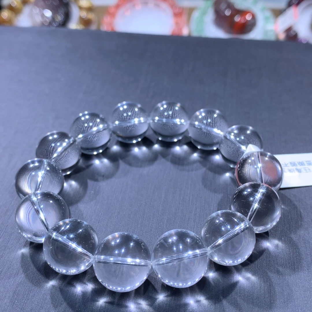 未镶嵌水晶手链白水晶14.8mm