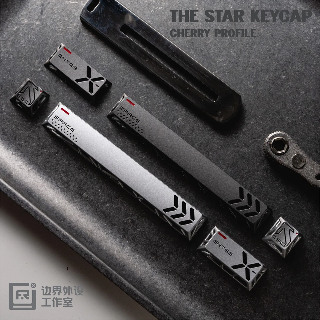 边界外设Hollow星键金属键帽 原厂高度