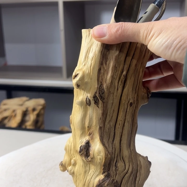 木石榴木榴疤茶桶笔筒