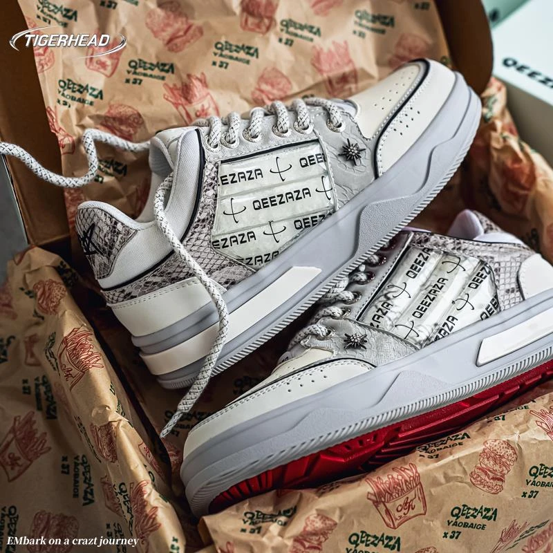 【蛇年限定-银蛇】范丞丞小帆船国潮牌休闲厚底板鞋男女百搭情侣