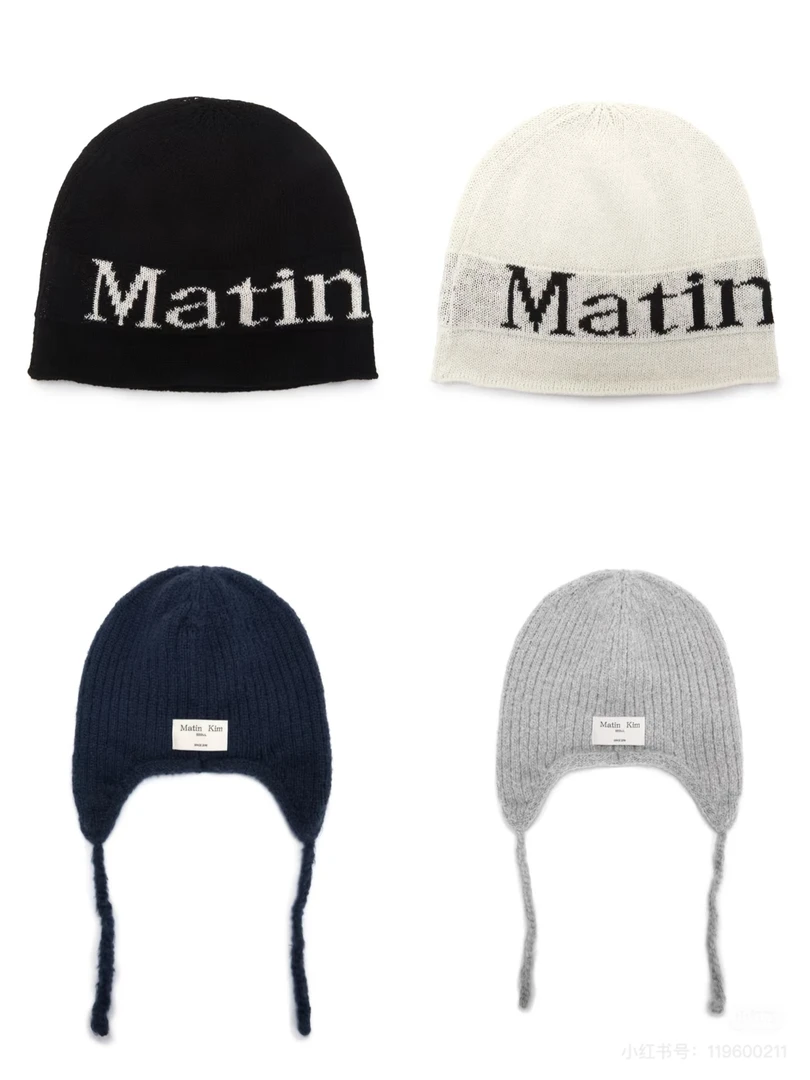 ZOUZOU小众提花原单针织冷帽