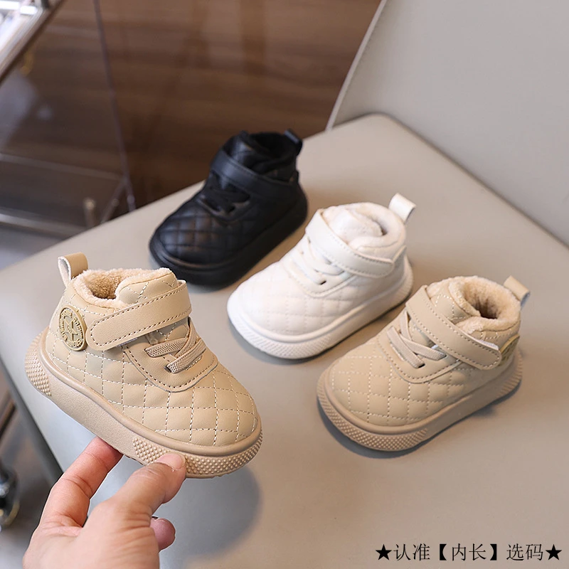 宝宝鞋子男冬季加绒0一1-3岁婴幼儿棉鞋软底防滑女童保暖鞋雪地棉