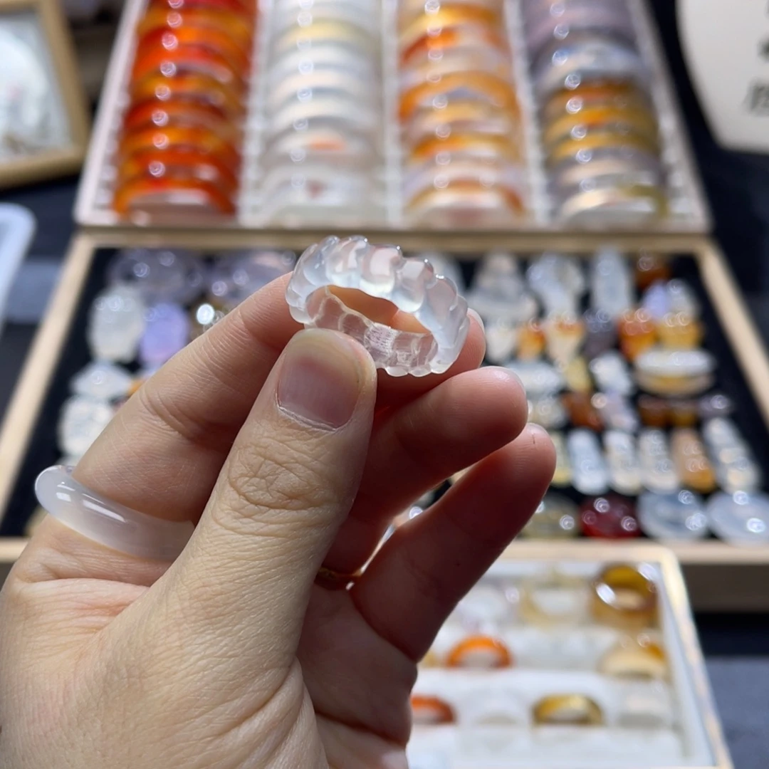 玛瑙/玉髓未镶嵌戒指