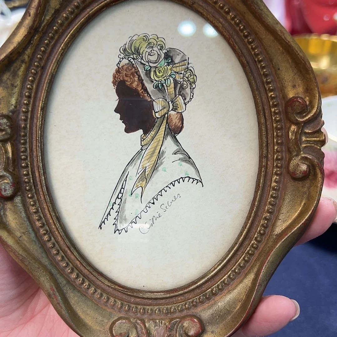 瓷片中古美物 剪影画