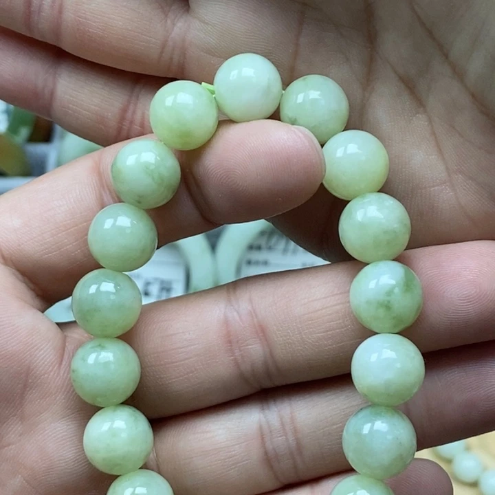 蛇纹石玉未镶嵌手链