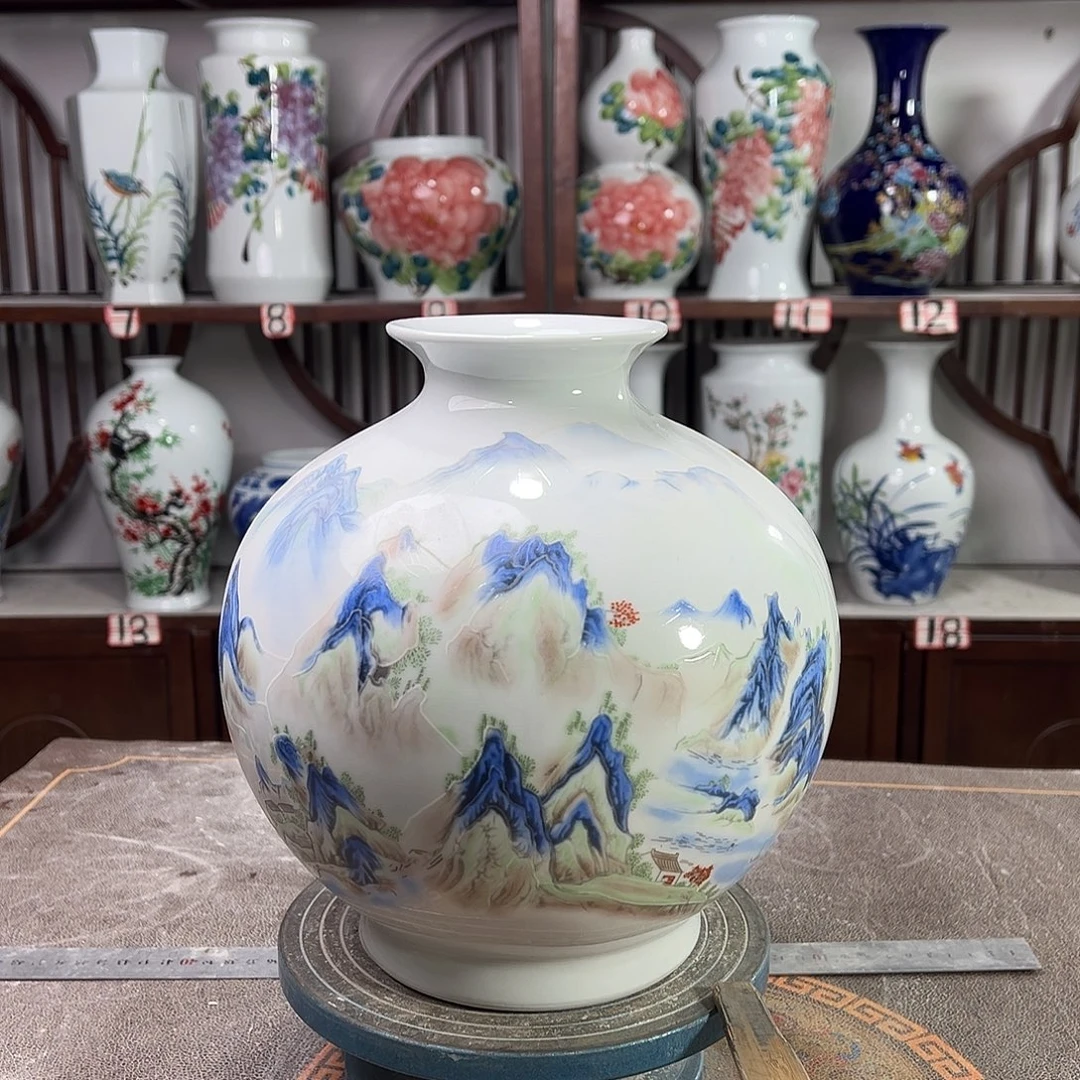 陶摆件景德镇陶瓷石千里