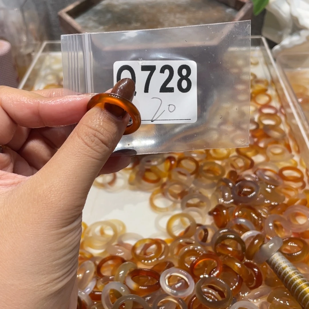 玛瑙/玉髓未镶嵌戒指728