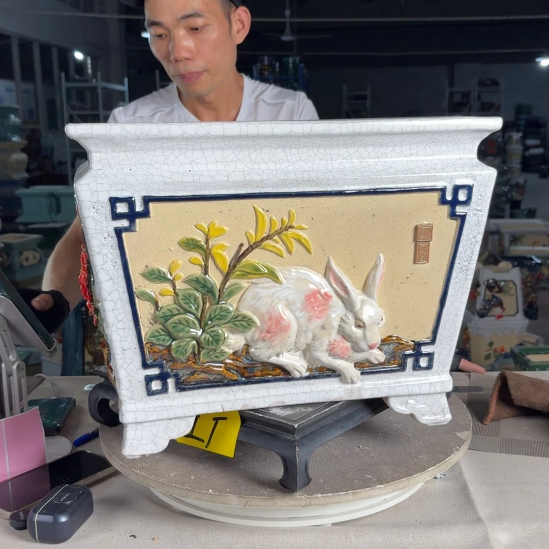 一风堂石湾花盆 内33*26小气孔