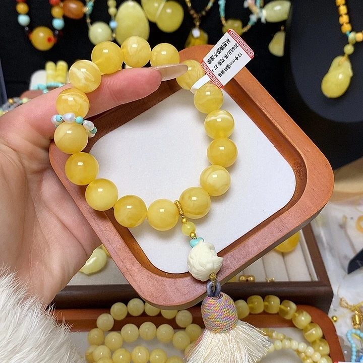 手链蜜蜡未镶嵌蜜蜡手串