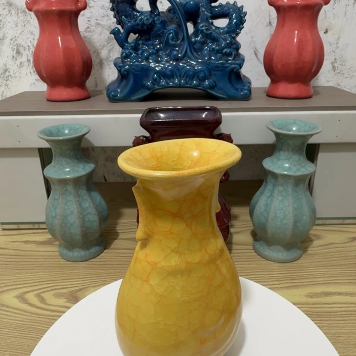 瓷片手工制作陶瓷摆件