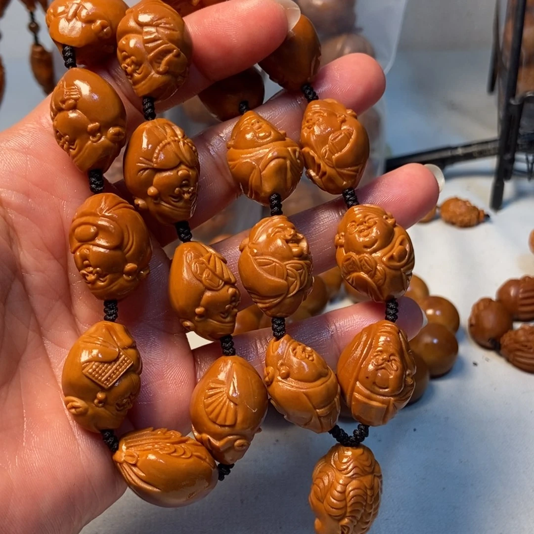 橄榄核手串/手链财神手持18