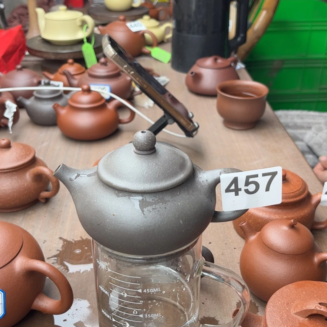 紫砂茶壶天青半手200cc