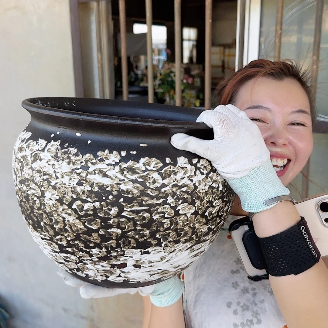 紫砂花盆王嫂花盆0822-109高25口30