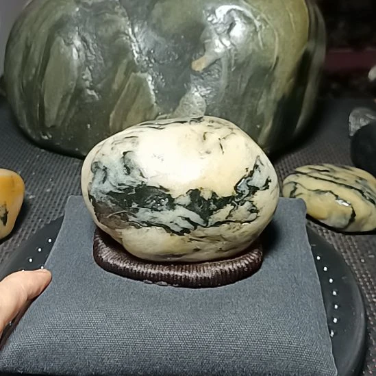 新疆金丝玉原石国画