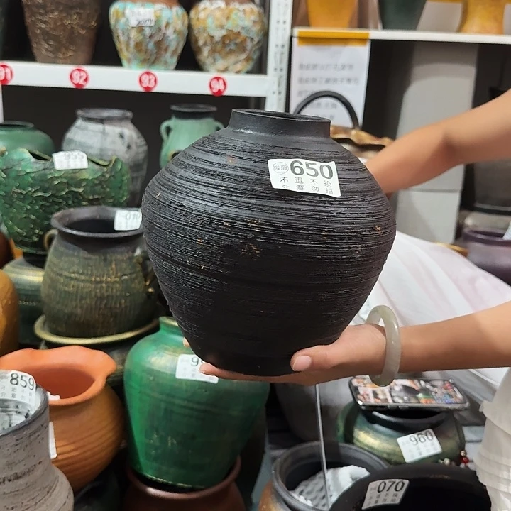 黑色拉丝小口650高度20口径7
