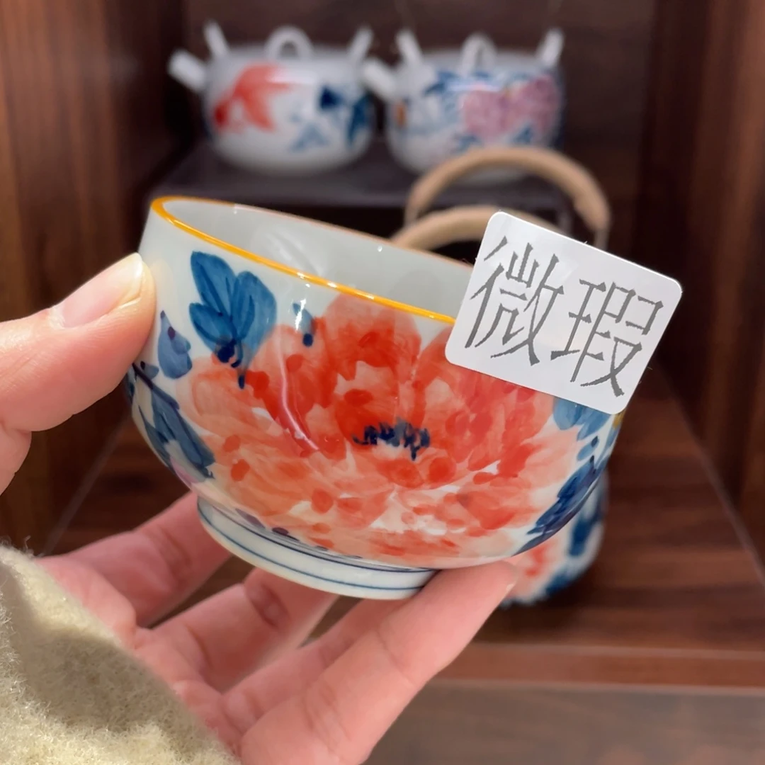 有瑕釉下彩纯手绘