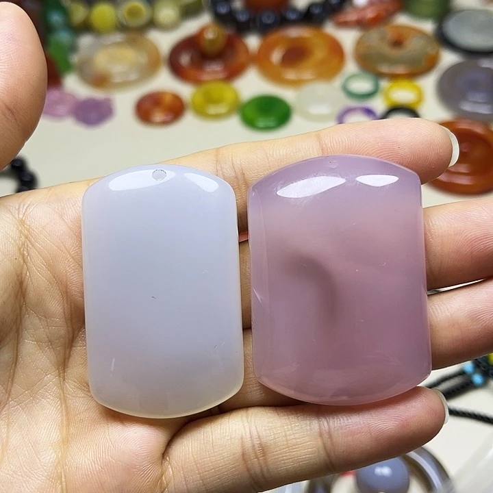 木***夕玛瑙/玉髓未镶嵌颈饰