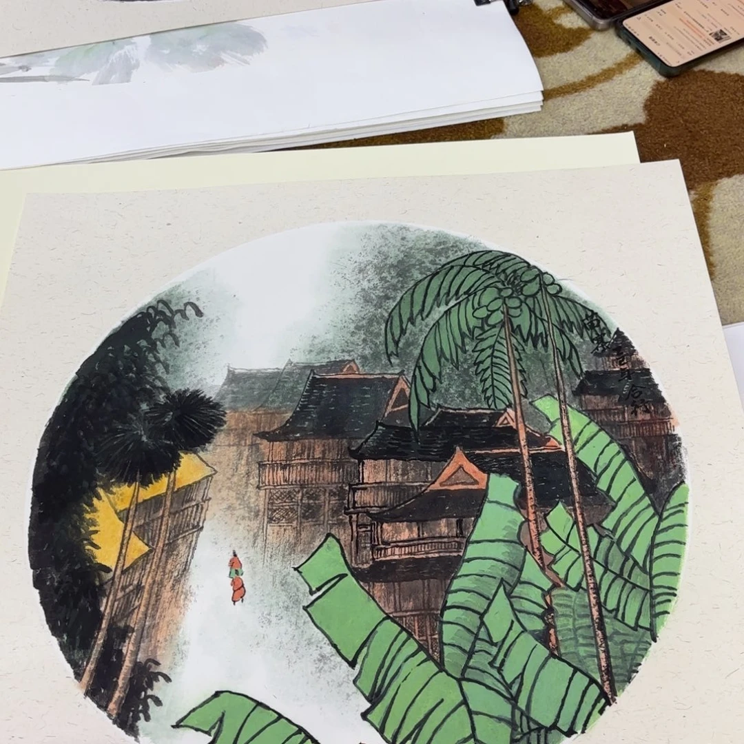 一***子国画闫合行李欣主播